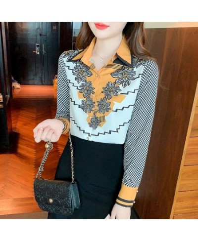 2022 Spring Summer Women's silk Blouses New chic printing ladies shirts Long Sleeve Shirts Tops Blusas Mujer $31.31 - Women Tops