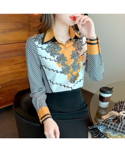 2022 Spring Summer Women's silk Blouses New chic printing ladies shirts Long Sleeve Shirts Tops Blusas Mujer $31.31 - Women Tops