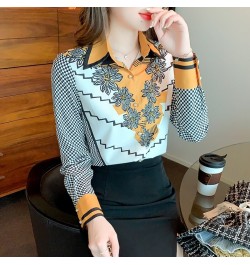 2022 Spring Summer Women's silk Blouses New chic printing ladies shirts Long Sleeve Shirts Tops Blusas Mujer $31.31 - Women Tops