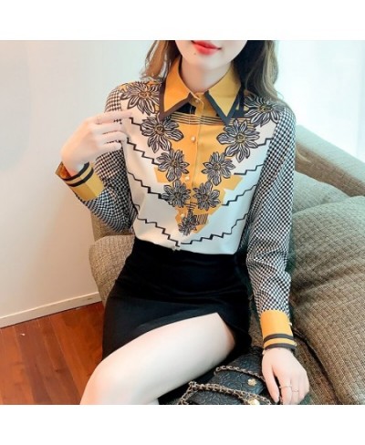 2022 Spring Summer Women's silk Blouses New chic printing ladies shirts Long Sleeve Shirts Tops Blusas Mujer $31.31 - Women Tops