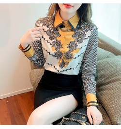 2022 Spring Summer Women's silk Blouses New chic printing ladies shirts Long Sleeve Shirts Tops Blusas Mujer $31.31 - Women Tops