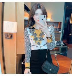 2022 Spring Summer Women's silk Blouses New chic printing ladies shirts Long Sleeve Shirts Tops Blusas Mujer $31.31 - Women Tops