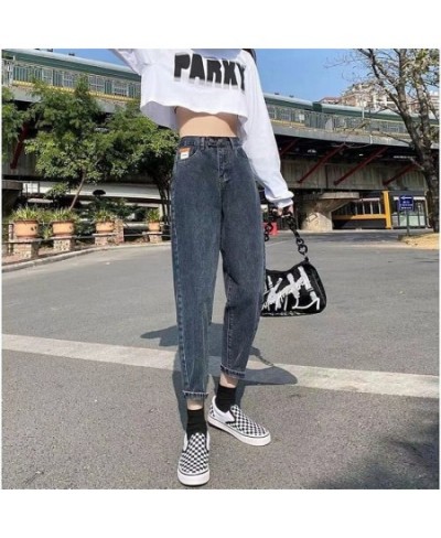 Vintage Jeans Woman Wide Leg High Waist Jeans For Women Loose Denim Pants y2k Casual Wide Leg Pants Streetwear Jeans Women $4...