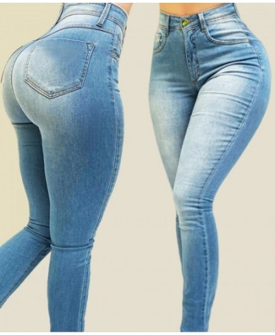 Women's Jeans Street Trend Solid Color High-waist Stretch Slim-fit Denim Pants Shaping High Waisted Jeans Women Vintage Jeans...