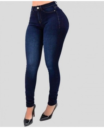 Women's Jeans Street Trend Solid Color High-waist Stretch Slim-fit Denim Pants Shaping High Waisted Jeans Women Vintage Jeans...