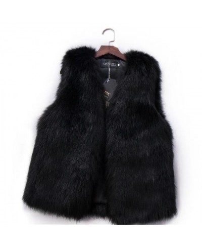 2022 New Winter Female Fox Fur Vest Coat Winter Warm White Black Gray Fur Vest Jacket Large Size 2XL Sleeveless Coat $41.23 -...