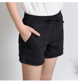 Causal Summer Women Shorts Ladies Cotton Linen Elastic Waist Pockets Drawstring Candy Color Elastic All-Match Bottom $30.44 -...