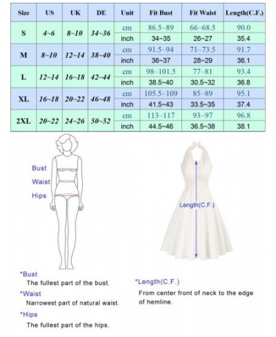 Women Vintage Halter A-Line Dress Backless Defined Waist Smocked Dress Ladies Elegant Party Ruched Bodice Flared Dress $45.82...