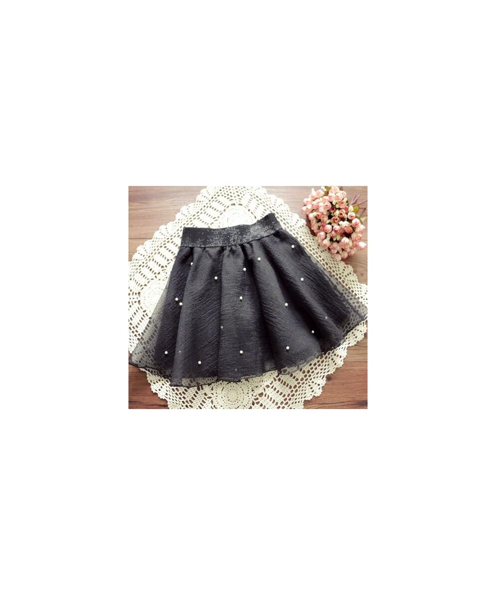 Fashion Women's Skirt Beads High Waist Skirt Pleated Floral Short Mini Skirt Skater Women Knee-Length Skirts $23.50 - Skirts