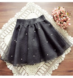 Fashion Women's Skirt Beads High Waist Skirt Pleated Floral Short Mini Skirt Skater Women Knee-Length Skirts $23.50 - Skirts