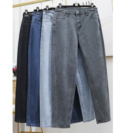 Jeans Woman High Waist Plus Size Zipper Skinny Full Length Denim Pencil Pants 5xl 6xl 7xl 8XL $49.50 - Plus Size Clothes