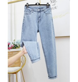 Jeans Woman High Waist Plus Size Zipper Skinny Full Length Denim Pencil Pants 5xl 6xl 7xl 8XL $49.50 - Plus Size Clothes