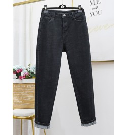 Jeans Woman High Waist Plus Size Zipper Skinny Full Length Denim Pencil Pants 5xl 6xl 7xl 8XL $49.50 - Plus Size Clothes