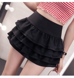 2023 Korean version of the new skirt women's high waist pleated puffy cake skirt anti-glare mini skirt DQ1236 $43.75 - Skirts