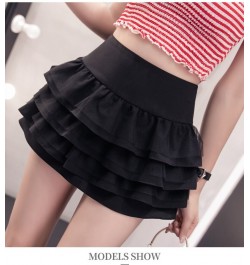 2023 Korean version of the new skirt women's high waist pleated puffy cake skirt anti-glare mini skirt DQ1236 $43.75 - Skirts