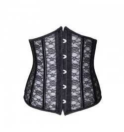 Sexy Corset Underbust Women Gothic Corset Top Curve Shaper Modeling Strap Slimming Waist Belt Lace Corsets Bustiers Black Whi...