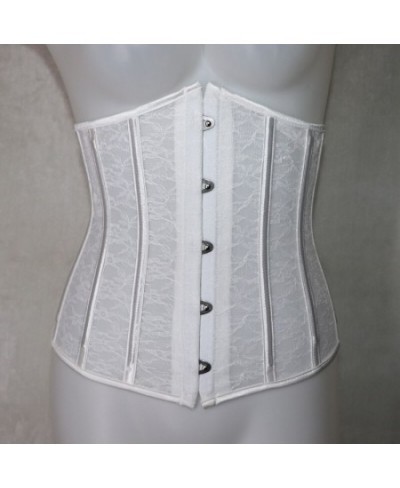 Sexy Corset Underbust Women Gothic Corset Top Curve Shaper Modeling Strap Slimming Waist Belt Lace Corsets Bustiers Black Whi...