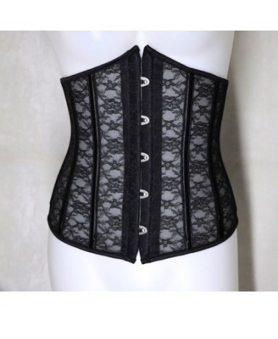 Sexy Corset Underbust Women Gothic Corset Top Curve Shaper Modeling Strap Slimming Waist Belt Lace Corsets Bustiers Black Whi...