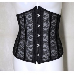 Sexy Corset Underbust Women Gothic Corset Top Curve Shaper Modeling Strap Slimming Waist Belt Lace Corsets Bustiers Black Whi...