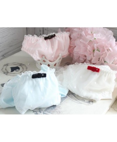 100% Real Photoes 2nd shipping free M L XL Lovely Cute Lolita Kawaii Princess Dots Printing Cotton Chiffon Underwear Brief $1...