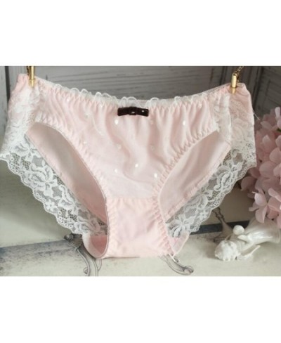 100% Real Photoes 2nd shipping free M L XL Lovely Cute Lolita Kawaii Princess Dots Printing Cotton Chiffon Underwear Brief $1...