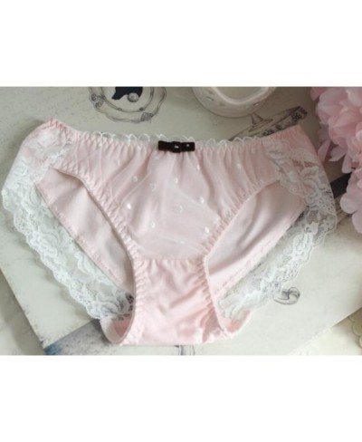 100% Real Photoes 2nd shipping free M L XL Lovely Cute Lolita Kawaii Princess Dots Printing Cotton Chiffon Underwear Brief $1...