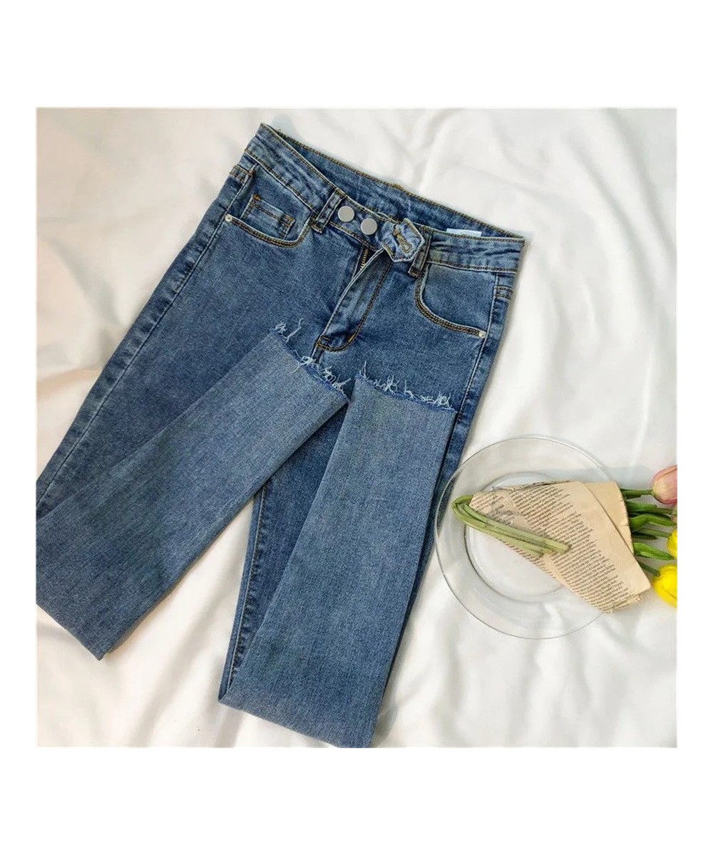 High Waist Stretch Pencil Jeans For Women Spring Fall Fashion Streetwear Denim Pantalones Korean Casual Slim Skinny Trousers ...