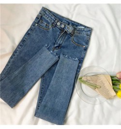 High Waist Stretch Pencil Jeans For Women Spring Fall Fashion Streetwear Denim Pantalones Korean Casual Slim Skinny Trousers ...