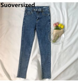 High Waist Stretch Pencil Jeans For Women Spring Fall Fashion Streetwear Denim Pantalones Korean Casual Slim Skinny Trousers ...