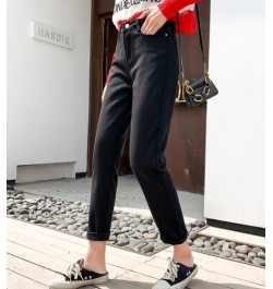 Ripped Jeans For Women 2023 Blue Loose Female Fashion High Waist Mom Jeans Woman Calf-Length Pants Casual Harem Jeans $31.88 ...