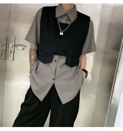 Vests Waistcoats Women Design Leisure Summer Streetwear Trendy Ulzzang All-match Teens Simple Clothing Pockets Outwear Ladies...