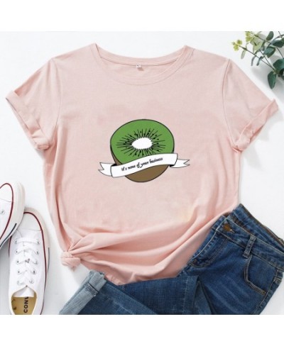 It's None of Your Business Half A Kiwi Women T-shirt Cotton O-neck T Shirt for Women Short Sleeve Casual Tshirt Women $23.88 ...