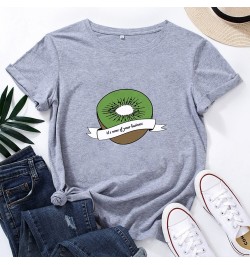 It's None of Your Business Half A Kiwi Women T-shirt Cotton O-neck T Shirt for Women Short Sleeve Casual Tshirt Women $23.88 ...