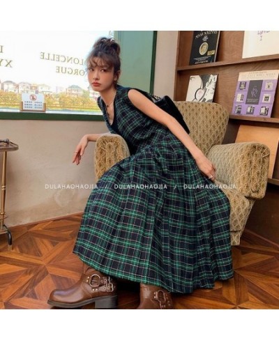 Short Plaid Vest Women's Spring New High-waisted Slimming Half Skirt Suit Design Sense Fashion Set $43.79 - Skirts