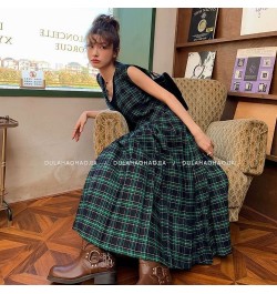 Short Plaid Vest Women's Spring New High-waisted Slimming Half Skirt Suit Design Sense Fashion Set $43.79 - Skirts