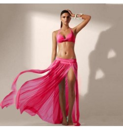 Ladies Sexy Beach Wear Floor Length Maxi Long Wrap Skirt Chiffon Lace Mesh Solid Swimwear Bikini Cover Up $20.65 - Bottoms