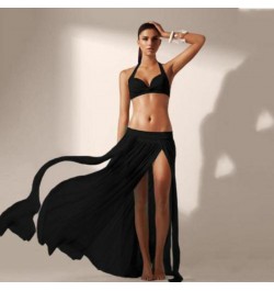 Ladies Sexy Beach Wear Floor Length Maxi Long Wrap Skirt Chiffon Lace Mesh Solid Swimwear Bikini Cover Up $20.65 - Bottoms