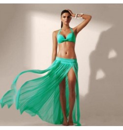 Ladies Sexy Beach Wear Floor Length Maxi Long Wrap Skirt Chiffon Lace Mesh Solid Swimwear Bikini Cover Up $20.65 - Bottoms