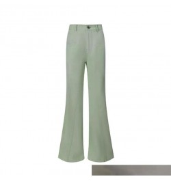 Early Spring 2023 New Design Green High Waist Cut Casual Micro Flare Jeans For Women $86.78 - Jeans