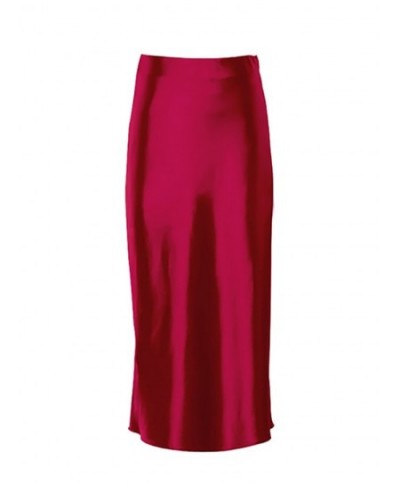 Satin Midi Skirt $29.25 - Skirts