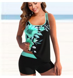 2022 Women Plus Size High Waisted Tankini Sets Sexy Swimsuit Monokini Two Pieces Swimwear Women 2022 New Beach Bathing Suits ...