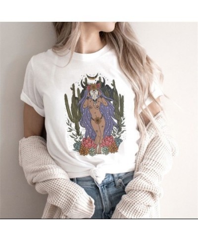 Women Eyes Art Printing Tshirt Fashion 90s Cute Witch Magic Short Sleeve Lady Clothes Tops Tees Print Female Tshirt T-Shirt $...