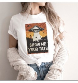 Women Eyes Art Printing Tshirt Fashion 90s Cute Witch Magic Short Sleeve Lady Clothes Tops Tees Print Female Tshirt T-Shirt $...