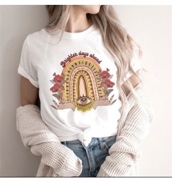 Women Eyes Art Printing Tshirt Fashion 90s Cute Witch Magic Short Sleeve Lady Clothes Tops Tees Print Female Tshirt T-Shirt $...