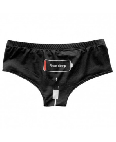 Panties Good Breathability Lady Briefs Sexy Wear-Resistant Chic Phone Charge Print Panties $18.90 - Underwear