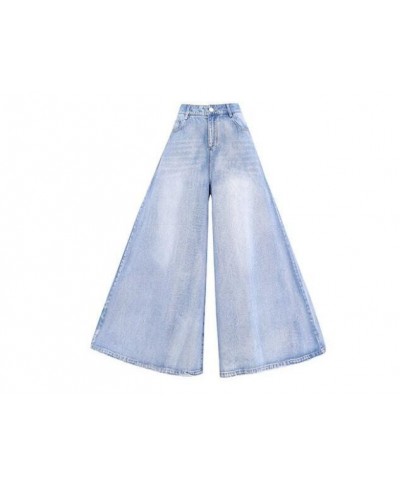 Summer Baggy Jeans Women High Waist Wide Leg Jeans For Women Fashion Denim Pants Loose Straight Denim Culottes $57.08 - Jeans