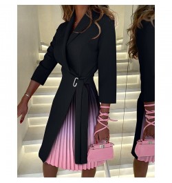 Autumn Shirt Dress Women Vintage Print Long Sleeve Mini Dresses For Women Fashion Turn Down Collar Lace Up Party Dress $52.81...