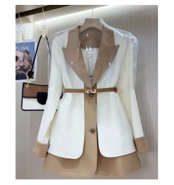 2023 The NewUnique Chic and Super-Beautiful. Age-Reducing French High-grade Fake Two-Piece Suit Long Sleeve Jacket Trend M108...