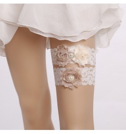 Women Garters White Female Wedding Garters for bride Lady Lace Bridal Leg Garters Thigh Rings 1pcs/set $17.46 - Underwear