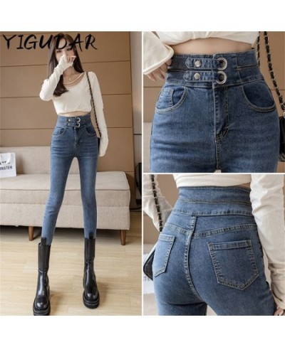 New Women Jeans 2023 Autumn Elastic Pencil Trousers High Waist Ladies Tight Clothing Slim Fit Casual Skinny Denim Pants Women...